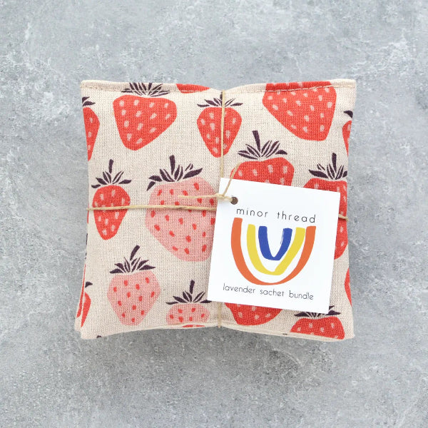 Lavender Sachet in Giant Strawberries
