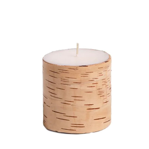 Birchwood Pillar Candle 4”