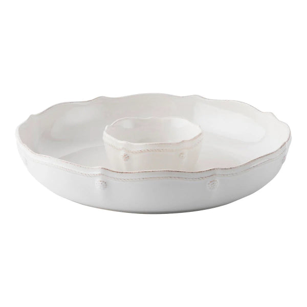 White ceramic bowl with textured surface on a white background