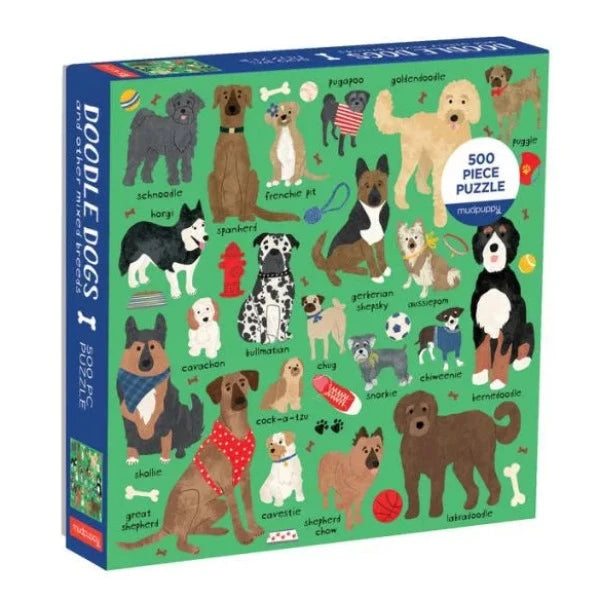 Doodle Dog and Other Mixed Breeds 500-Piece Puzzle
