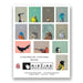 A set of 12 unique birthday cards and envelopes from The Mincing Mockingbird, featuring a grid of 12 different bird illustrations on a white cardstock background with branding at the bottom.