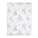 Floral patterned fabric on a white background