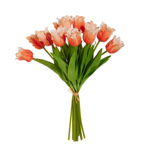 12" Real Touch Coral Tulip Bundle