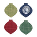Mini Basketweave Ornament Coasters Set/4