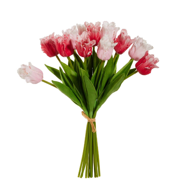 12" Real Touch Pink Tulip Bundle