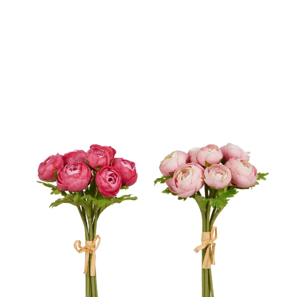 11" Soft Touch Pinks Ranunculus Bundle