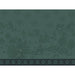 A dark teal-green fabric pattern featuring a winter village scene with houses, evergreen trees, stars, and a decorative border along the bottom.