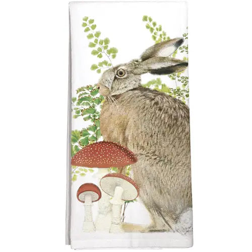 Toadstool Rabbit Towel