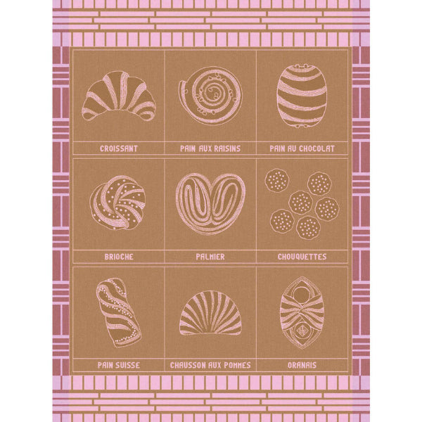 Haut Viennoiseri Orange Tea Towel