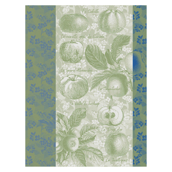 Pommes A Croquer Green Tea Towel