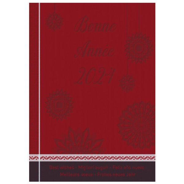 Voeux 2024 Red Tea Towel