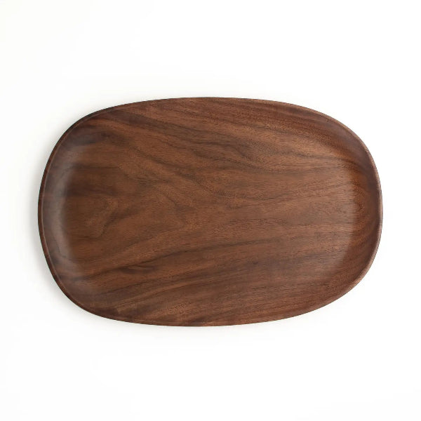 Large Walnut Pebble Tray