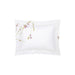 Floral-patterned pillowcase on a white background