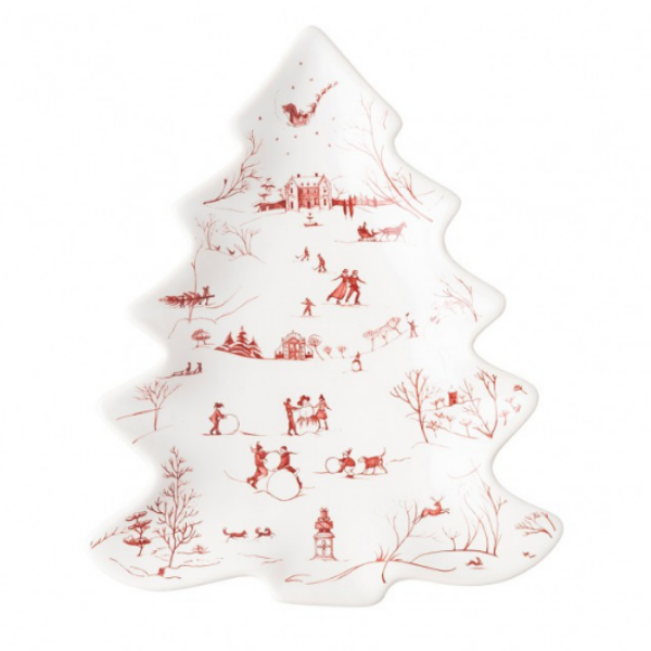 Country Estate Winter Frolic Small Tree Tray