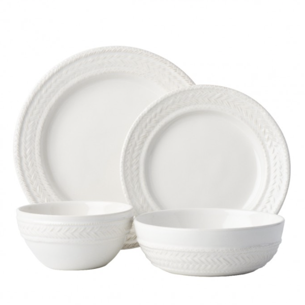 Le Panier Whitewash Dinnerware
