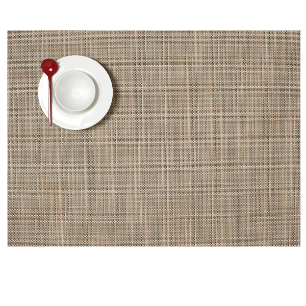 Rectangular Placemats: Mini Basketweave: Linen