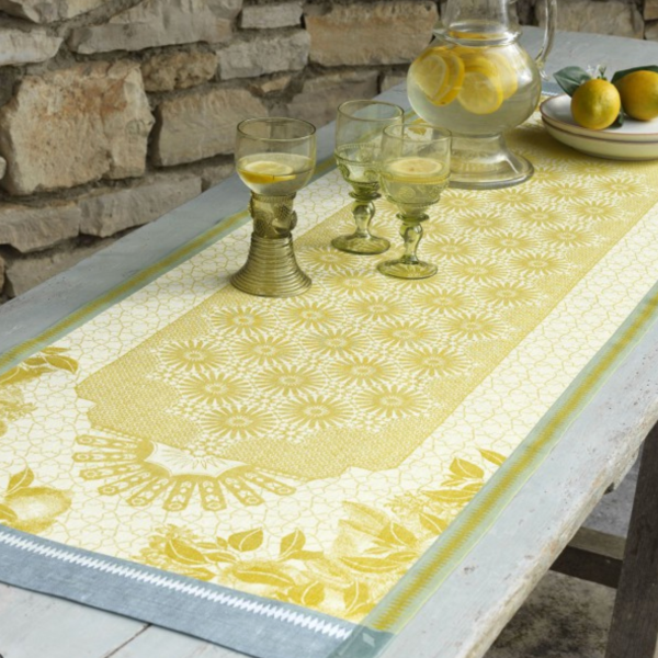 Jardin d' Orient Yellow Table Linens