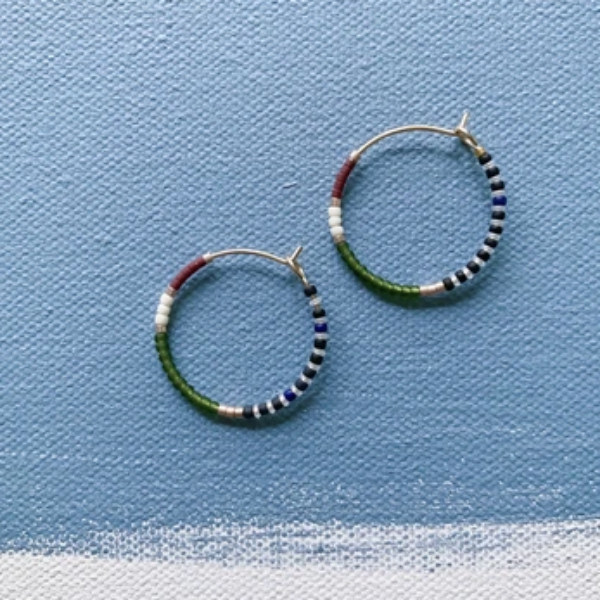 Colorloop Earring in Olive