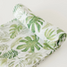 Cotton Muslin Swaddle - Tropical Leaf