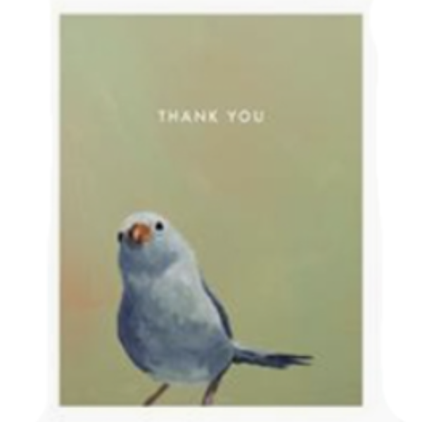 Blue Bird Thank You Card