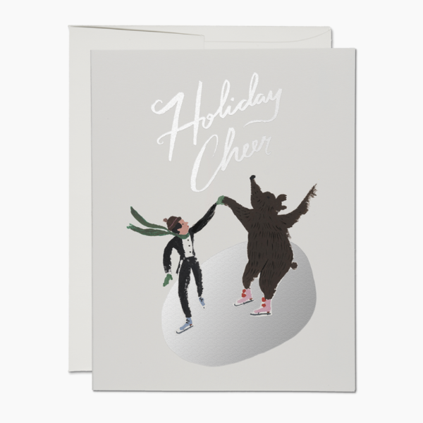 Skating Bear Holiday Card