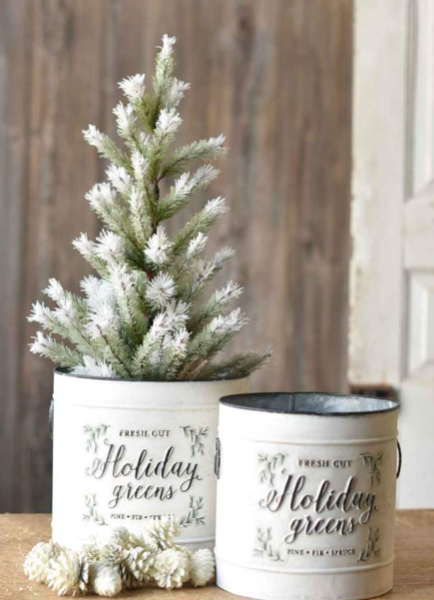 Holiday Greens Pails