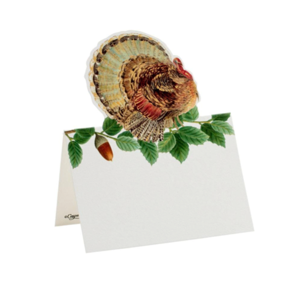 Turkey and Acorns Place Cards