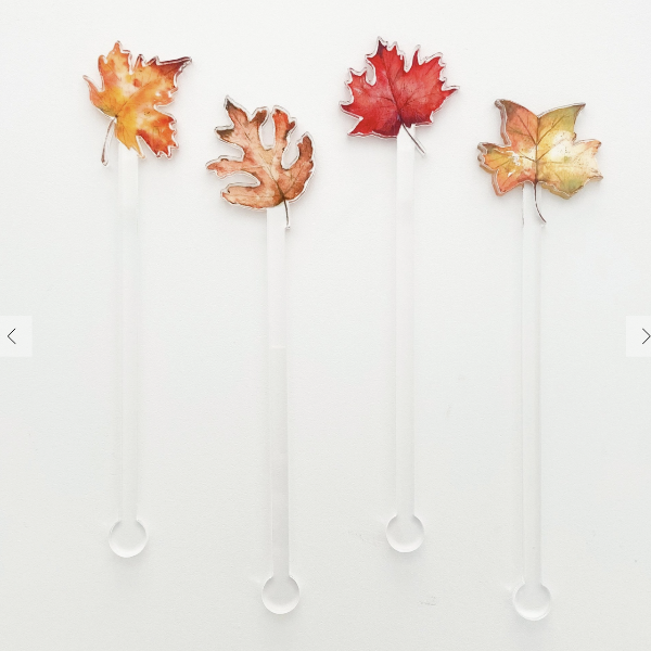 Fall Leaves Stir Sticks