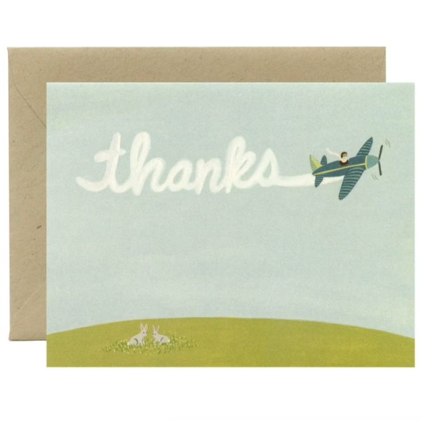Skywriting Thank You Card