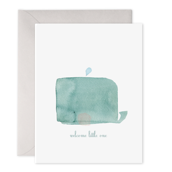 Welcome Little One Whale Card
