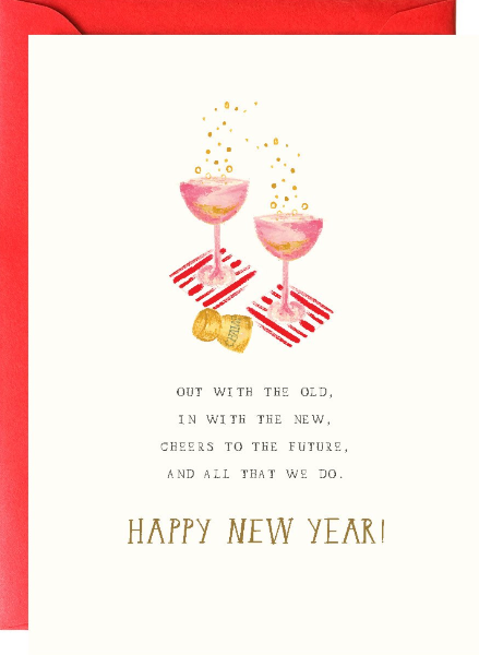 A Lovely Toast New Year's Card