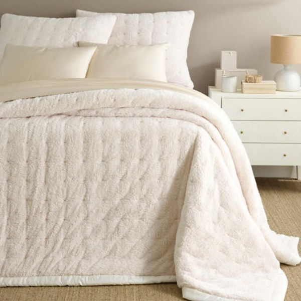 Marshmallow Fleece Coverlet