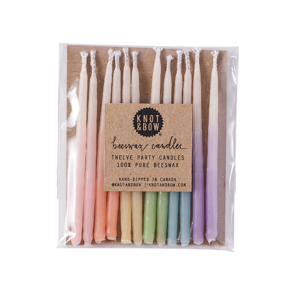 Ombre Pastel Beeswax Candles