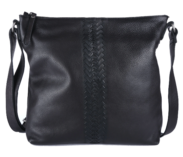 Imani Black Leather Handbag