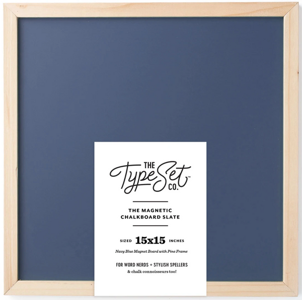 Navy 15" x 15" Magnetic Letter Board