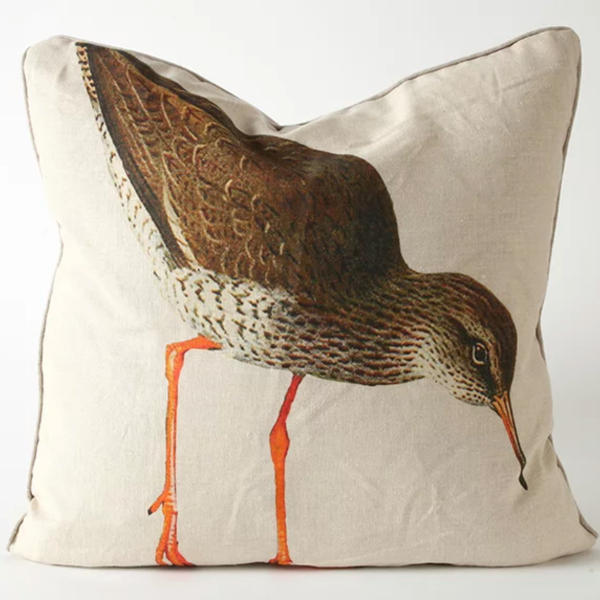 Sandpiper Natural Linen Pillow