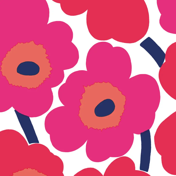 Unikko Red Cocktail Napkins