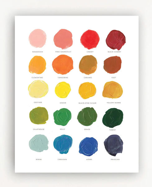 Color Mixing Art Print