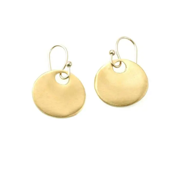 Chance- Medium Circle Earrings- Gold