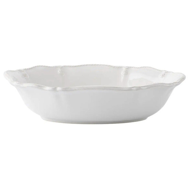 Berry & Thread Whitewash 12" Oval Serving Bowl