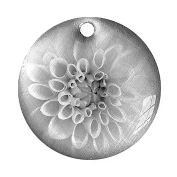 Dahlia Flower Pendant Necklace