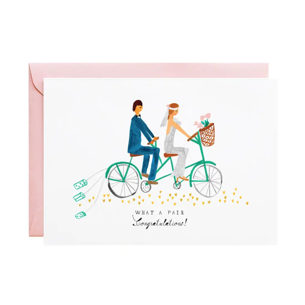 Tin Cans on the Tandem Greeting Card