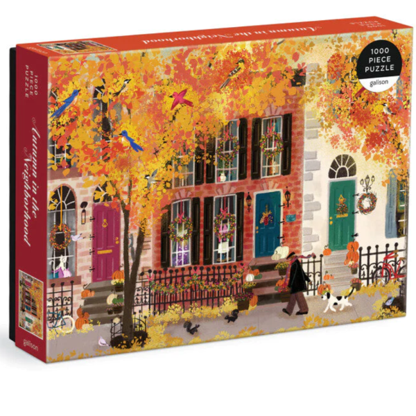 Autumn in the Neighborhood 1000 - Piece Puzzle