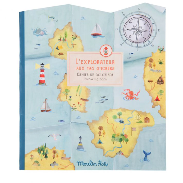 Explorer Sticker Coloring Book