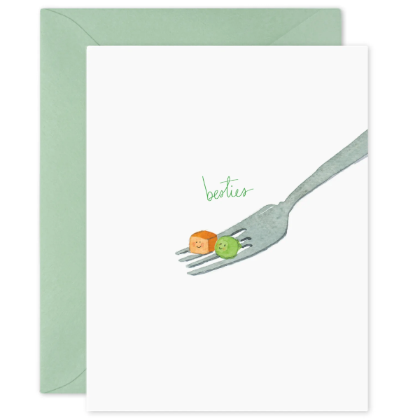 Besties Peas and Carrots Card