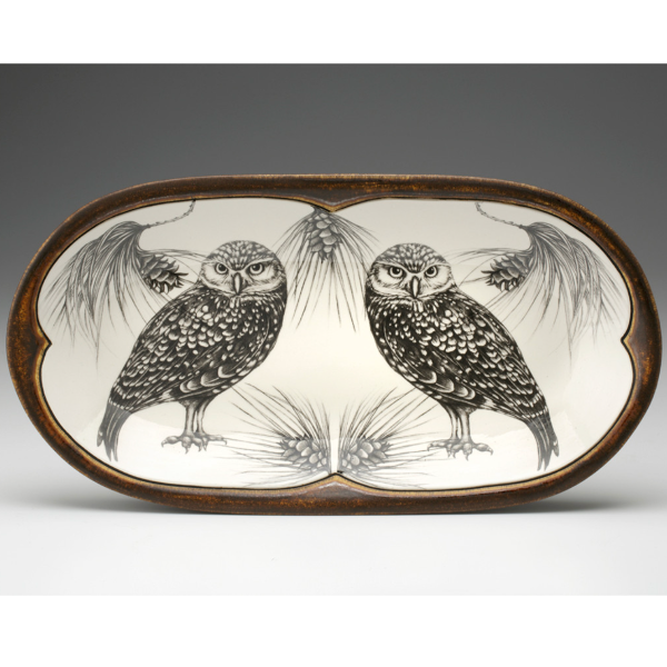 Rectangular Serving Dish Burrowing Owl