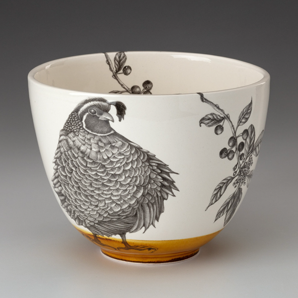 Medium Bowl: Quail #3