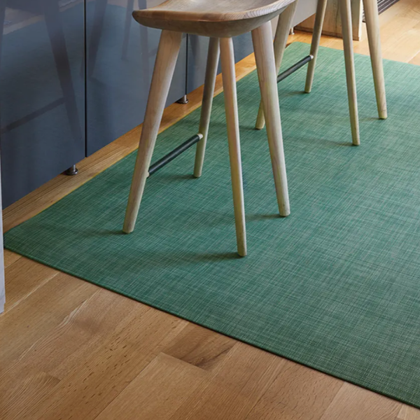 Chilewich Floormat: Mini Basketweave: Ivy