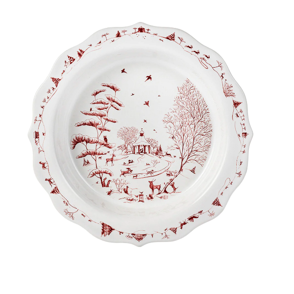 Country Estate Pie Dish Winter Frolic