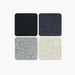 4-Pack Square Felt Coaster-Noir